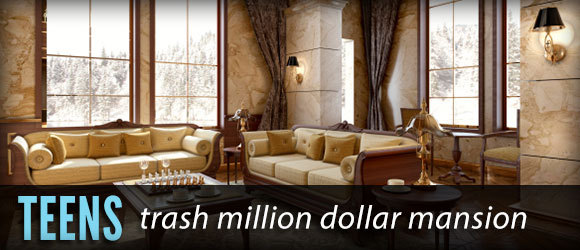 mansion trashed