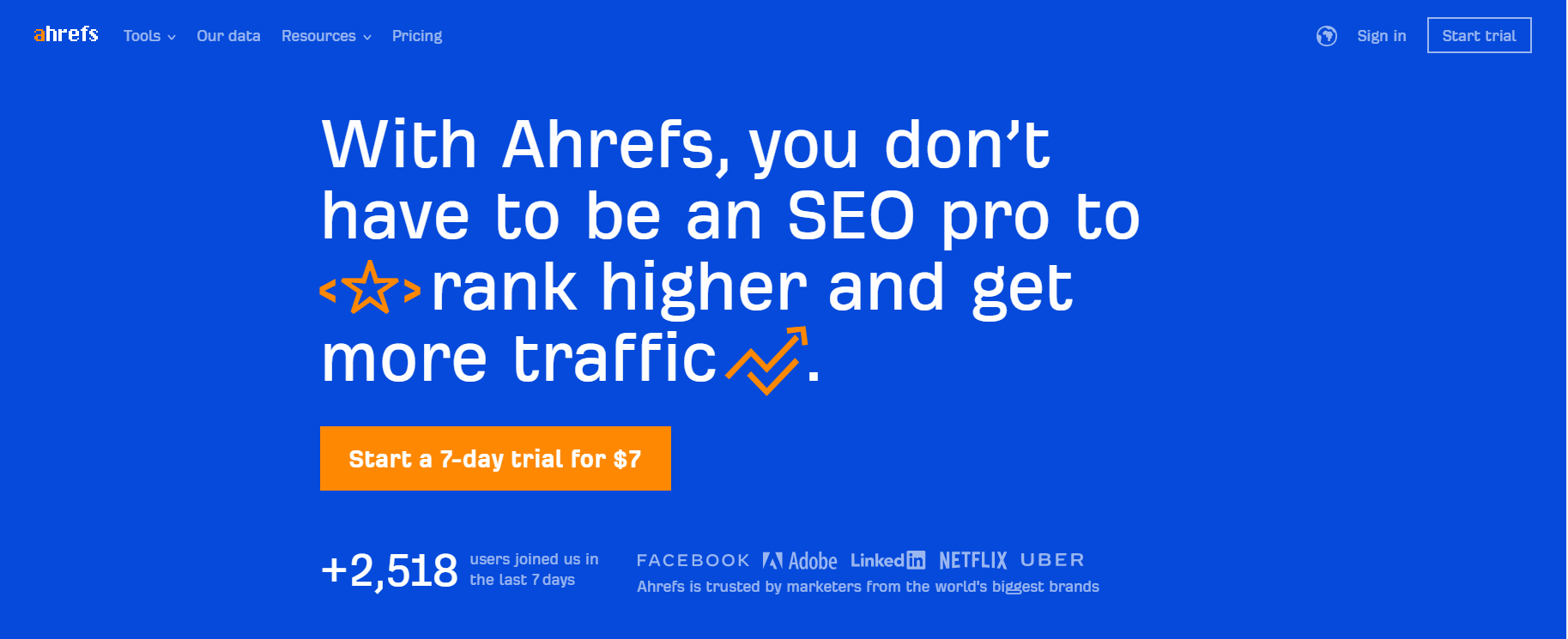 Ahrefs customer logos