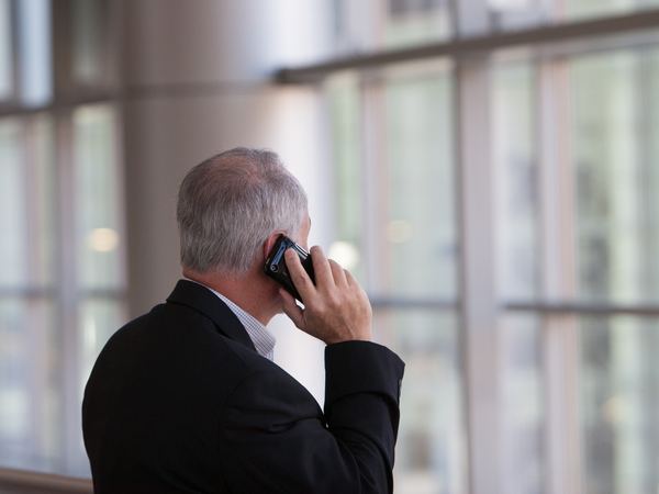 Businessman on the phone