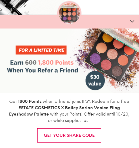 Ipsy referral program