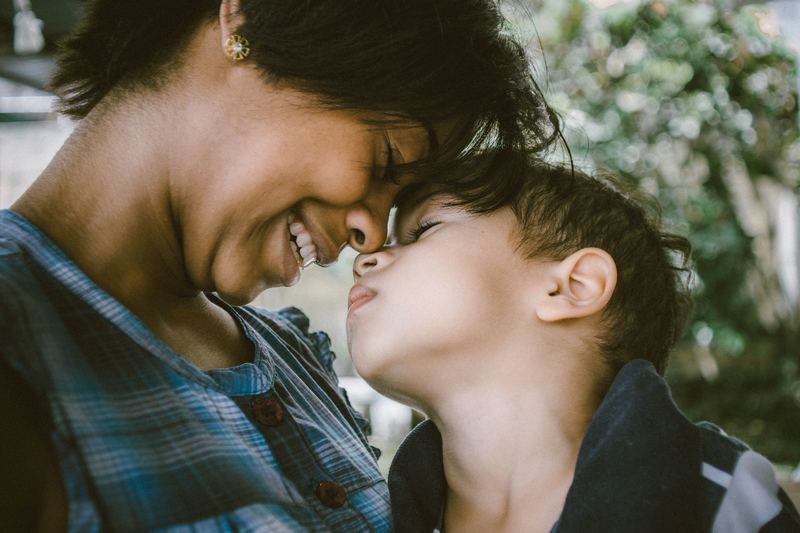 Mother and son