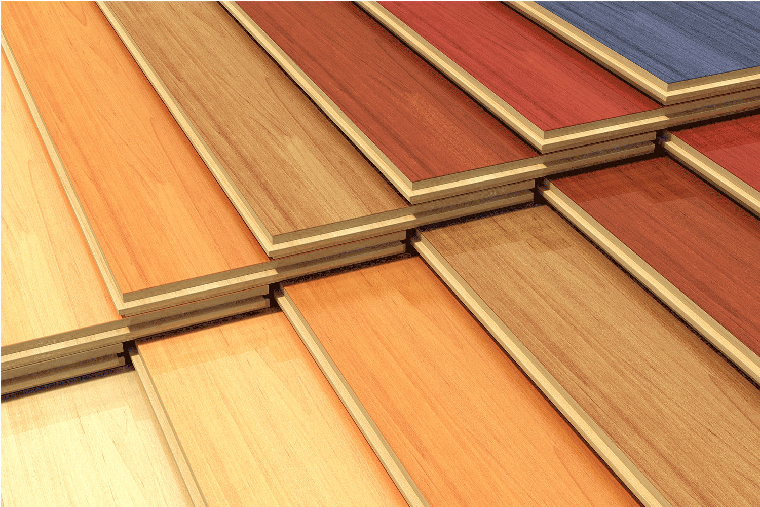 samples of wood flooring