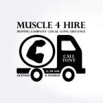  Muscle 4 Hire Moving Logo