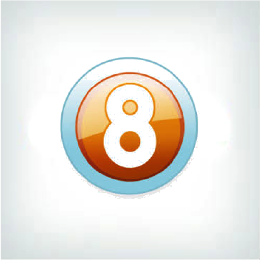 8am Logo