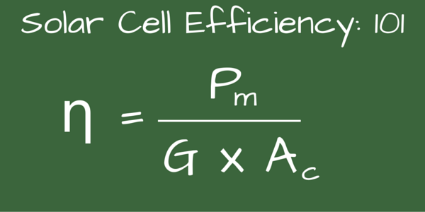 solar cell efficiency 101